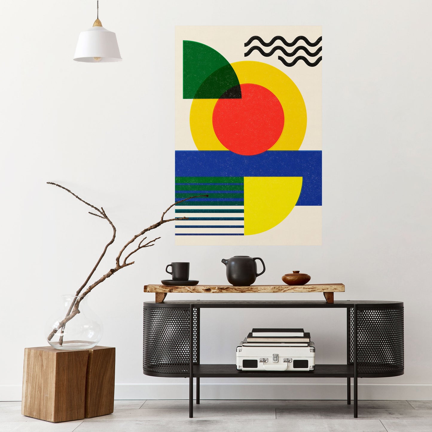 SUNSET FORMATION Peel and Stick Vertical Poster