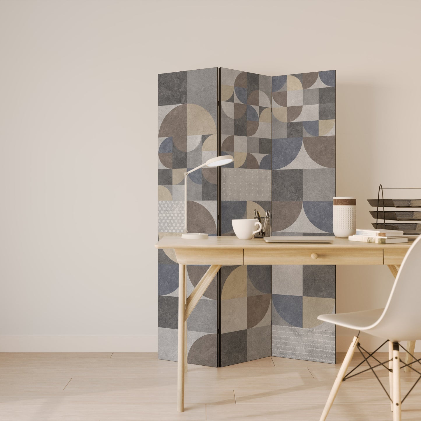 A PIECE OF SHAPE Decorative 3-Panel Room Divider