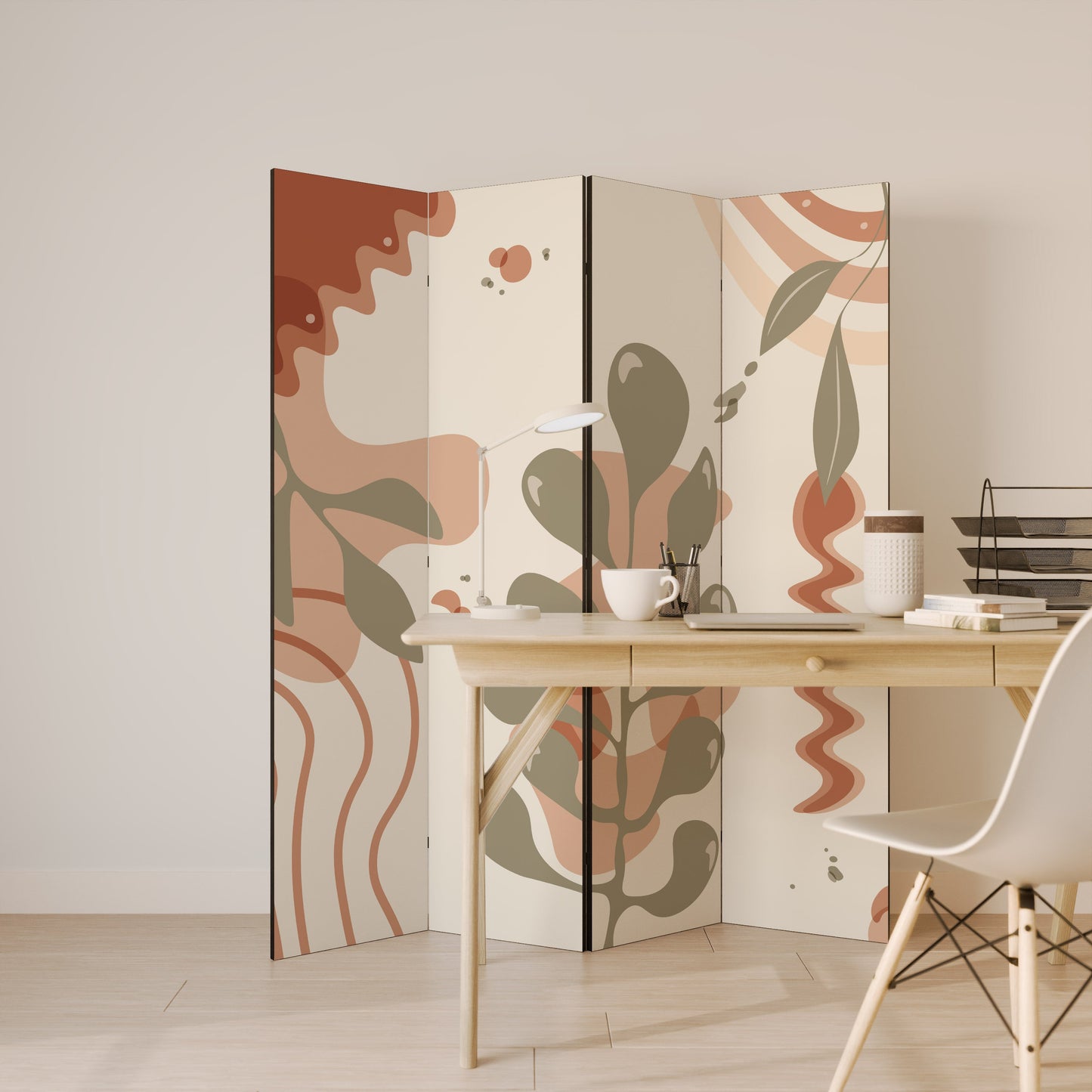 ARTISTRY AURA Dekorativ rumsavdelare med 4 paneler