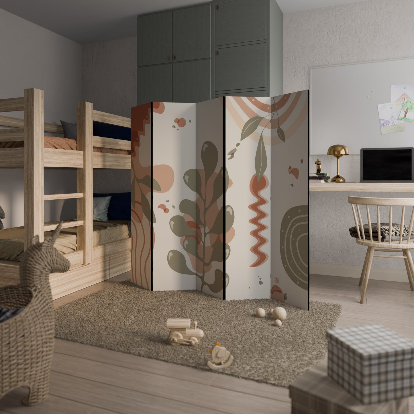 ARTISTRY AURA Dekorativ rumsavdelare med 5 paneler