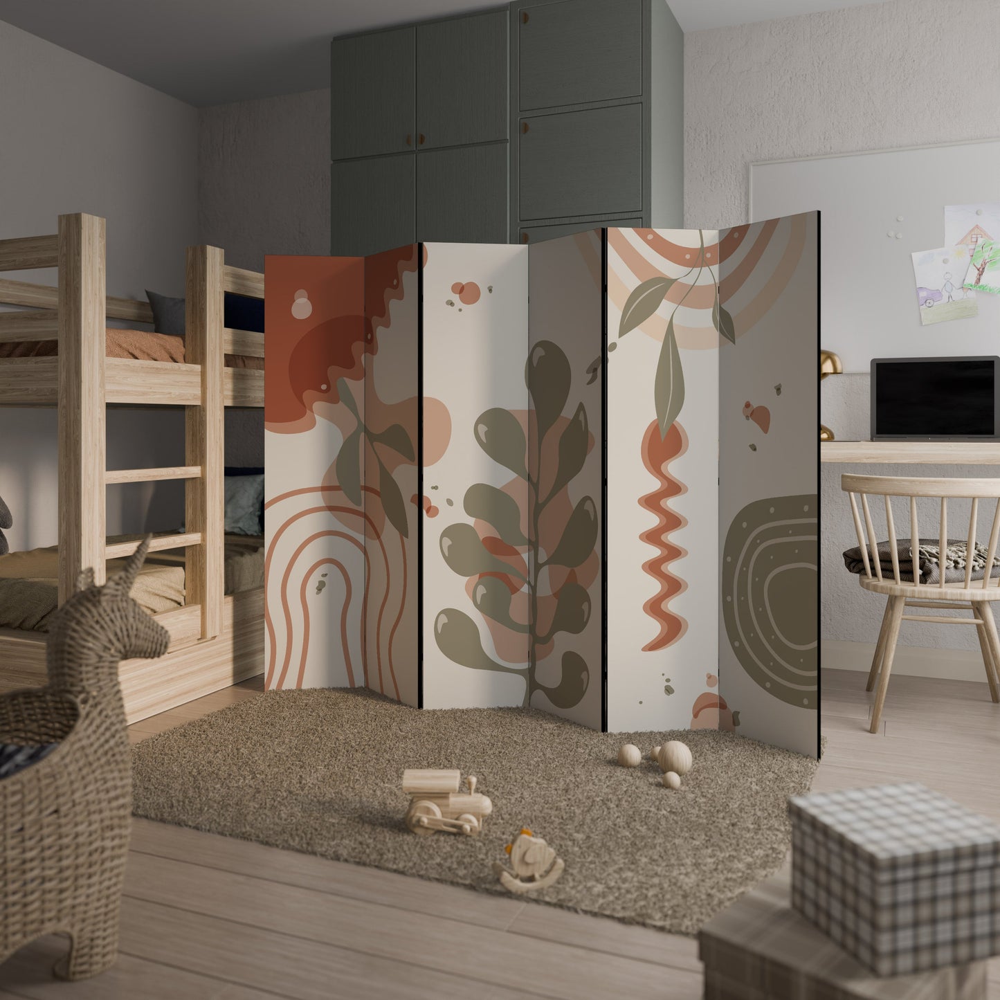 ARTISTRY AURA Dekorativ rumsavdelare med 6 paneler