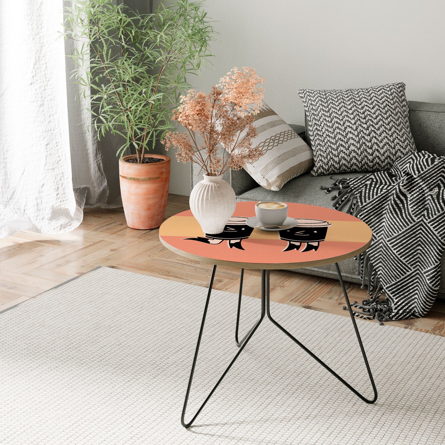 JOYFUL COFFEE Large Coffee Table