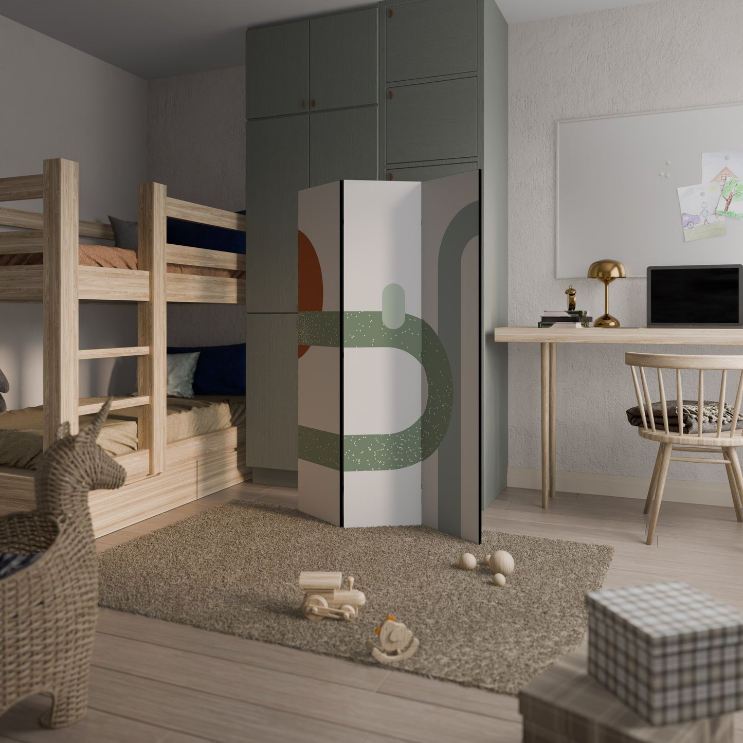 INFINITY'S EMBRACE Dekorativ rumsavdelare med 3 paneler