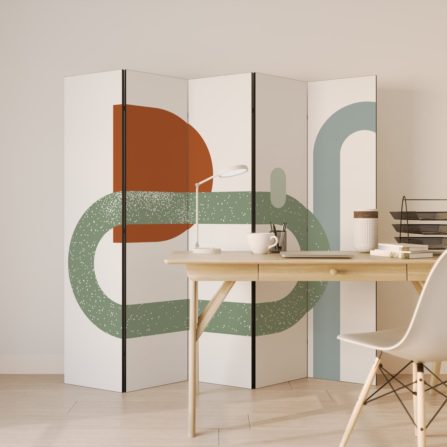 INFINITY'S EMBRACE Dekorativ rumsavdelare med 5 paneler