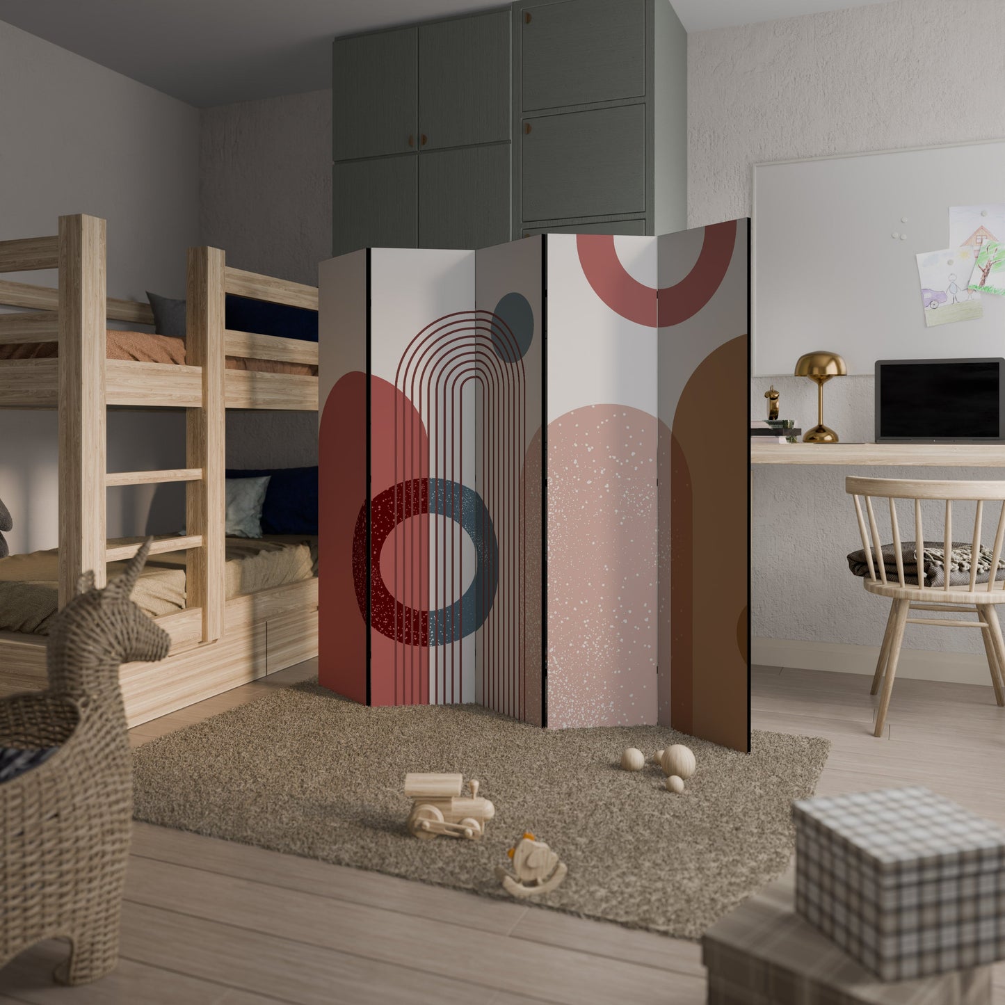 SHAPESCAPE LEAP Decorative 5-Panel Room Divider