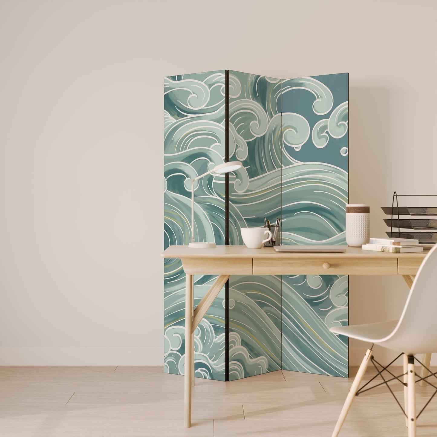 ASIAN SWAY Dekorativ rumsavdelare med 3 paneler