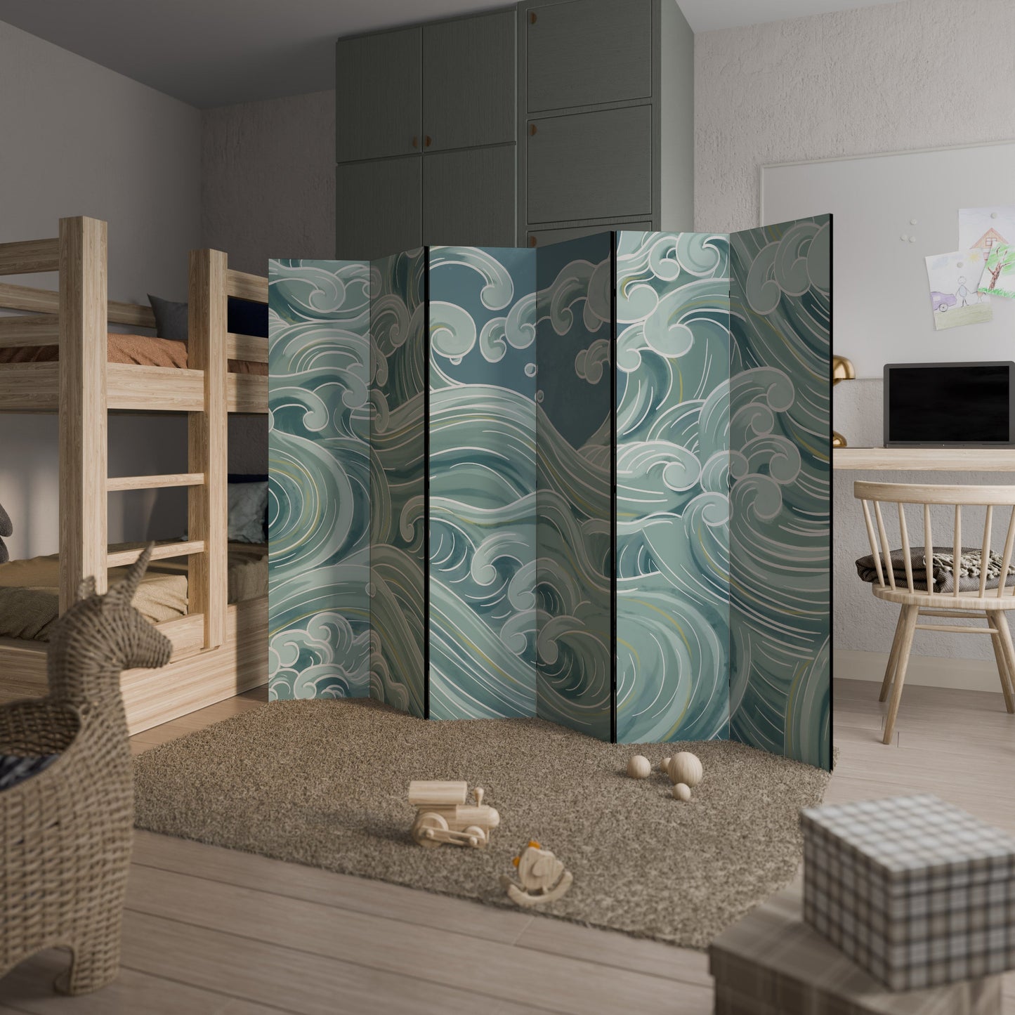 ASIAN SWAY Decorative 6-Panel Room Divider