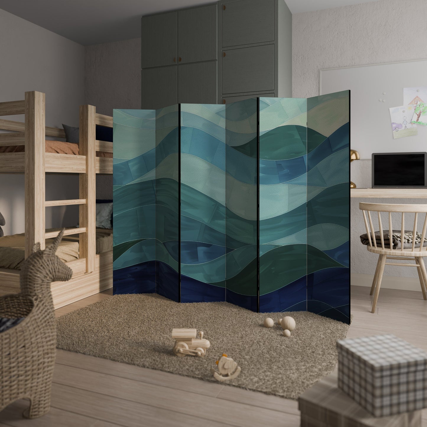 ETERNAL FLOW Decorative 6-Panel Room Divider