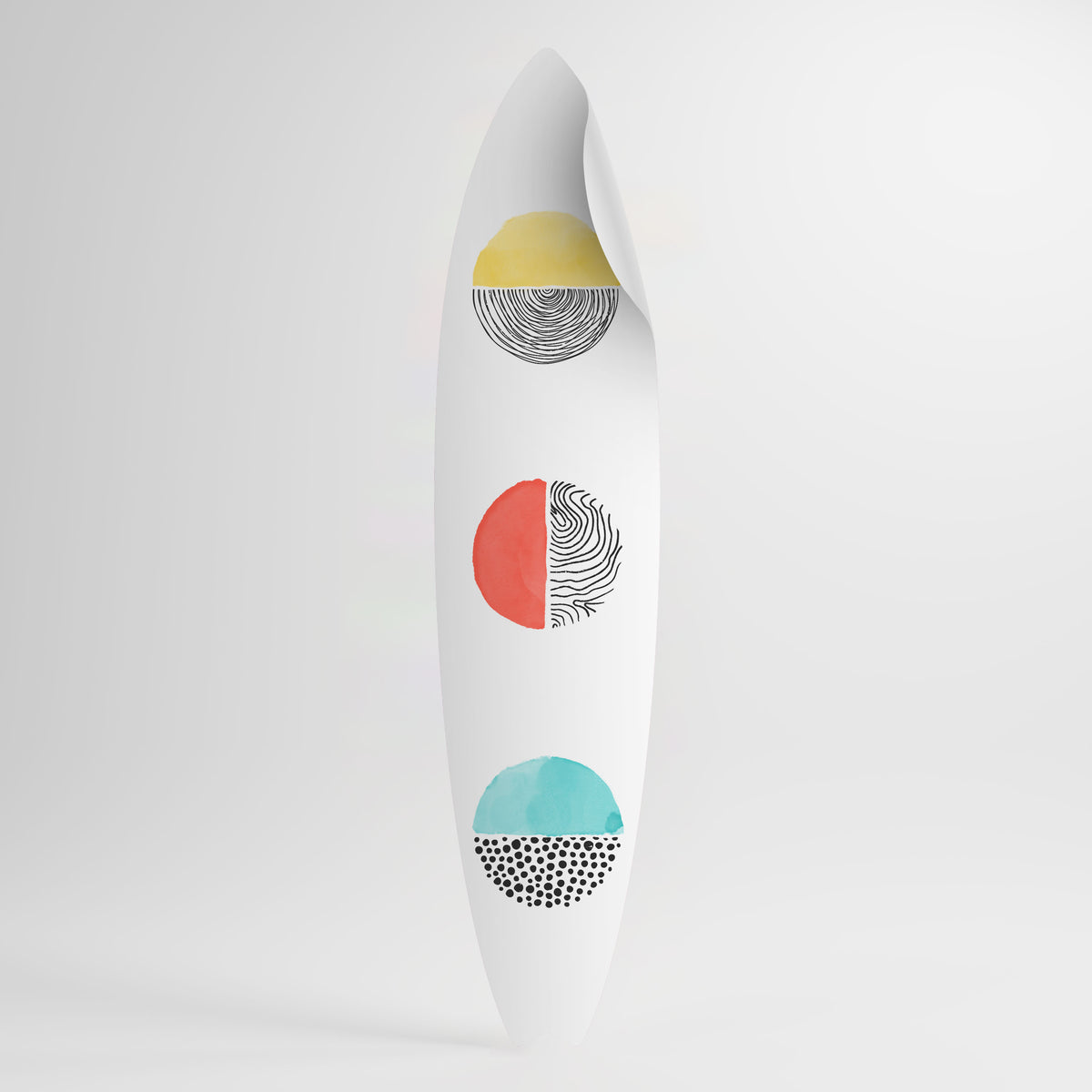 SUNNY TREASURE Peel and Stick Surfboard Sticker