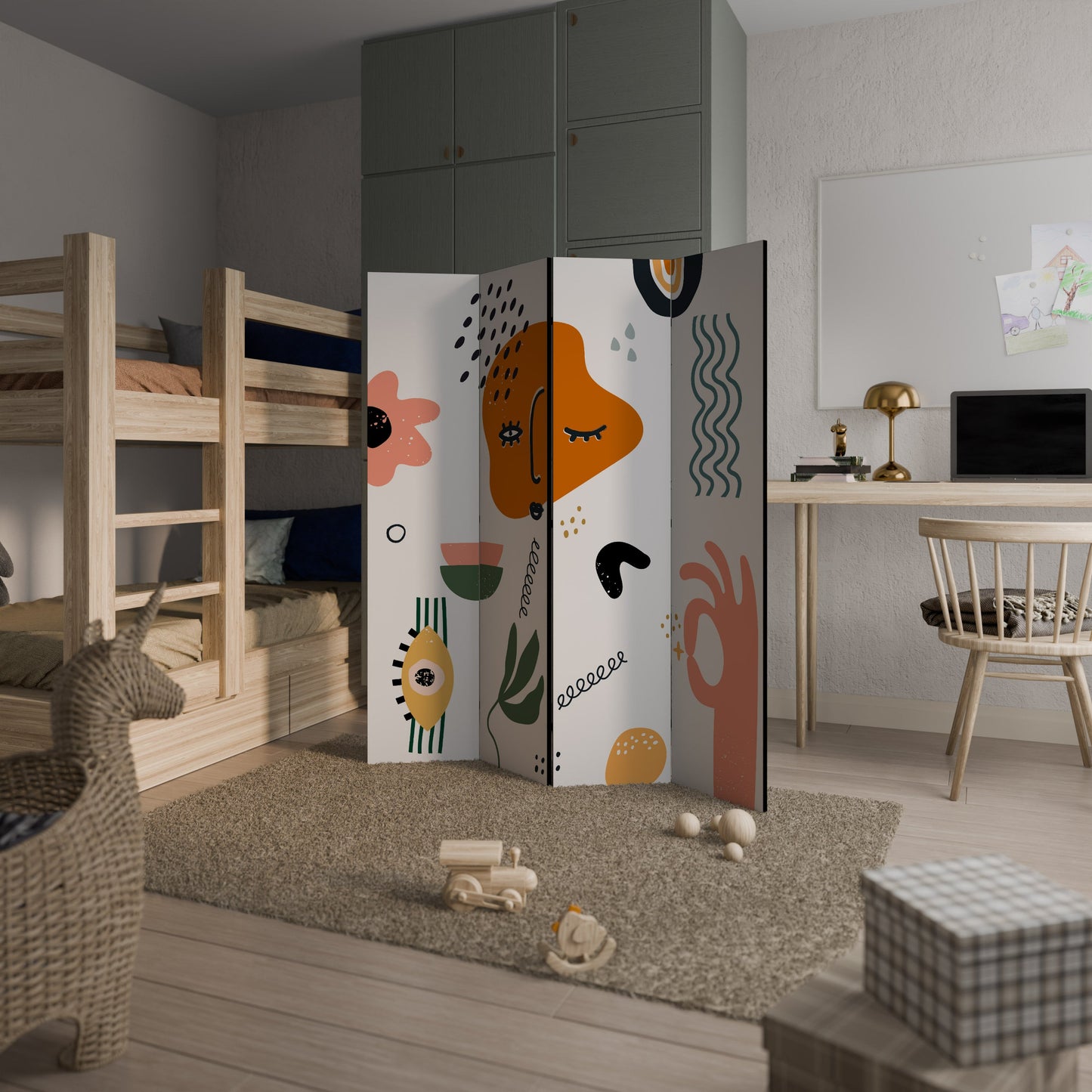 MATISSE WHIMSY Decorative 4-Panel Room Divider