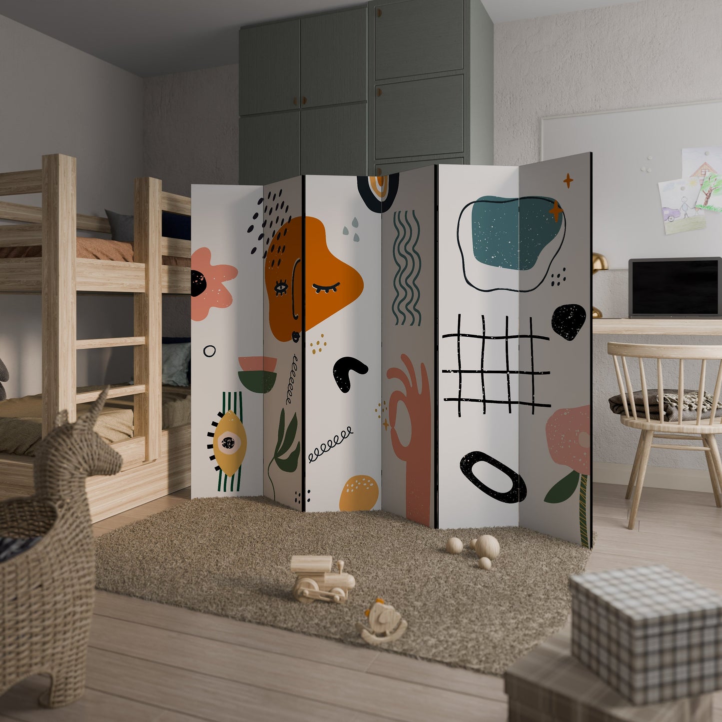 MATISSE WHIMSY Decorative 6-Panel Room Divider