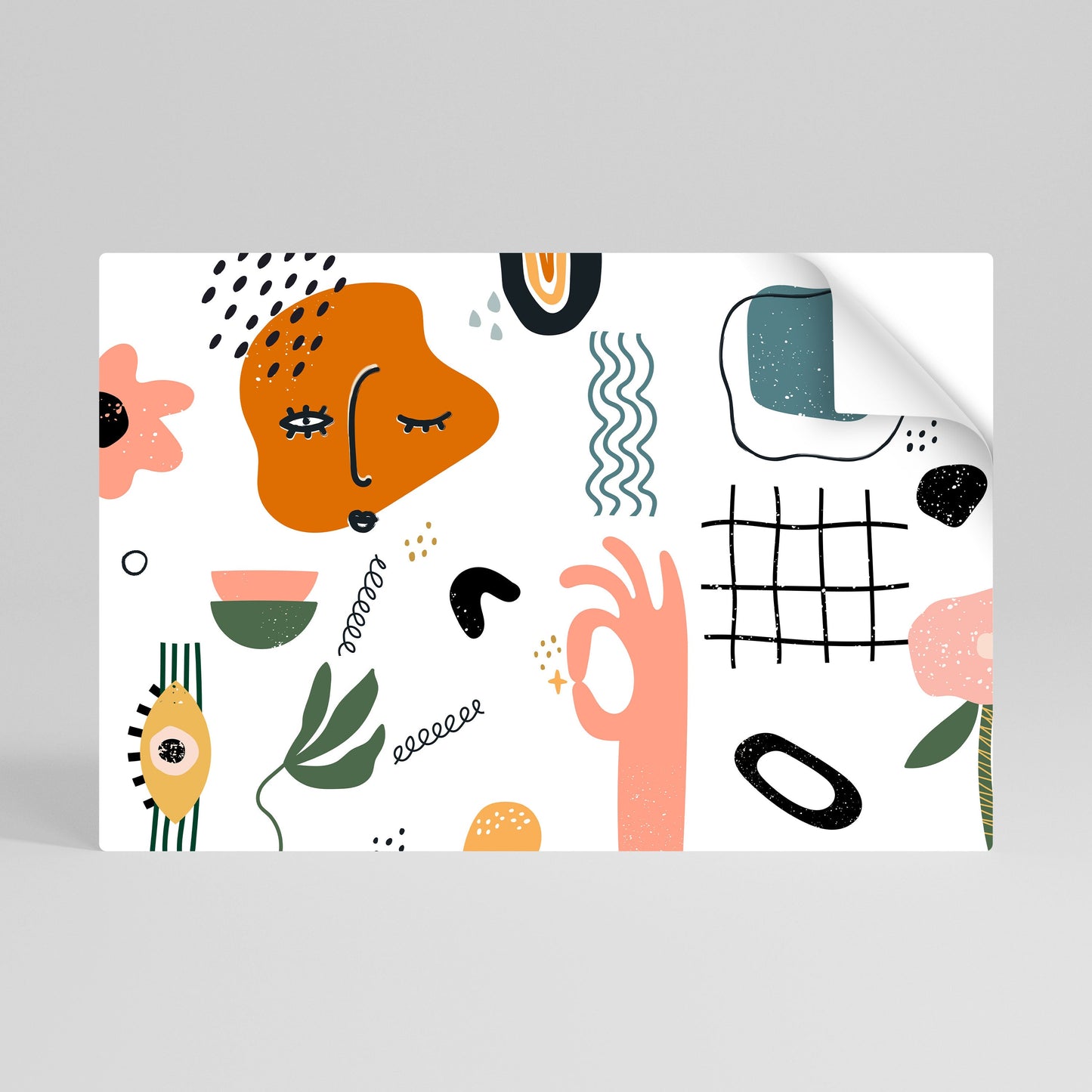 MATISSE WHIMSY horisontell affisch med självhäftande mönster