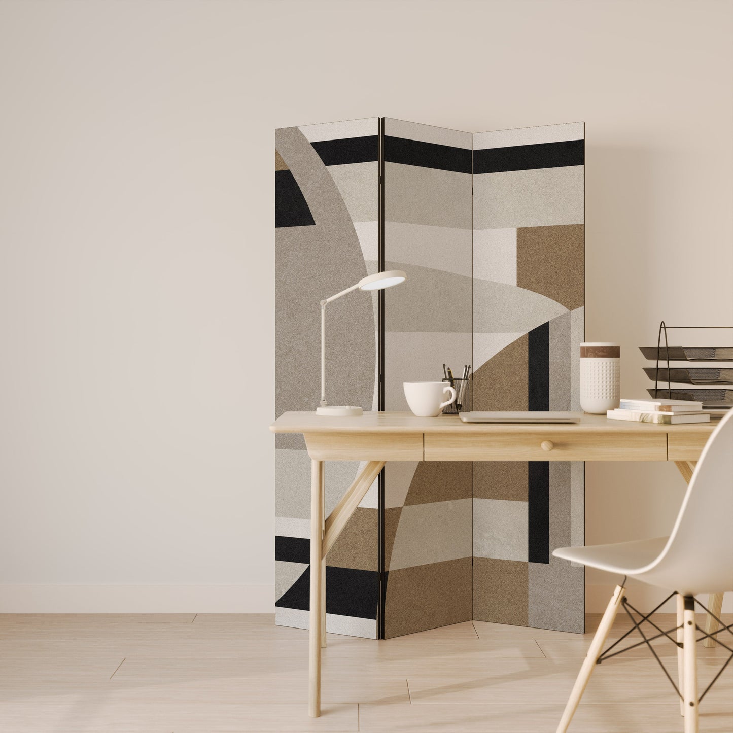 DELICATE MEMENTO Dekorativ rumsavdelare med 3 paneler