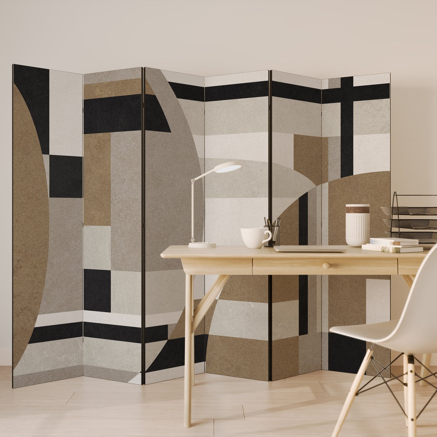 DELICATE MEMENTO Decorative 6-Panel Room Divider