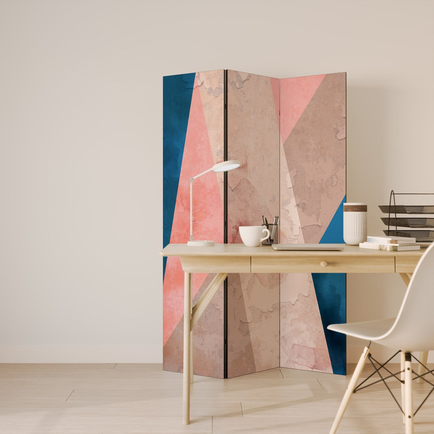 Dekorativ rumsavdelare med 3 paneler PEONY INTERIOR