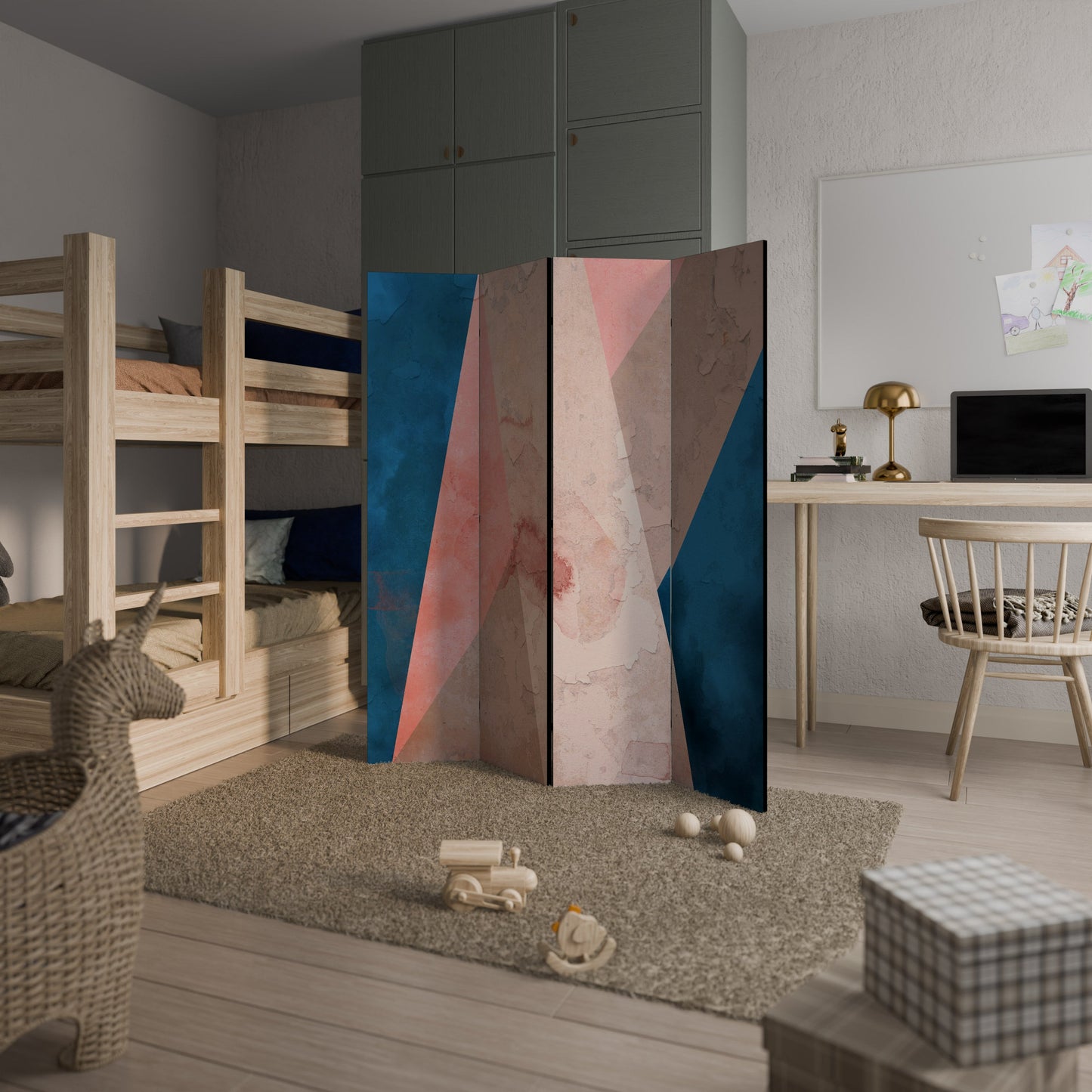 PEONY INTERIOR Decorative 4-Panel Room Divider