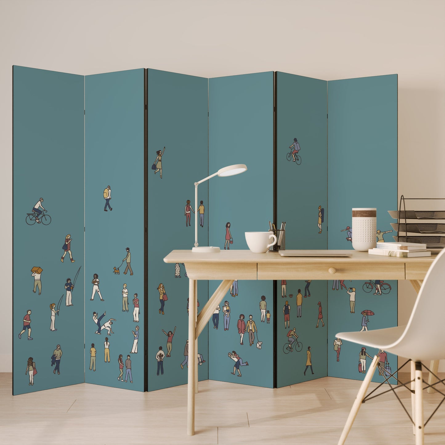 COLLECTIVE STREAM Decorative 6-Panel Room Divider
