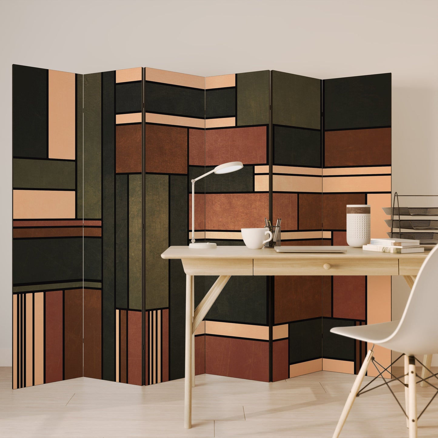 FIGURES OF NATURE Decorative 6-Panel Room Divider