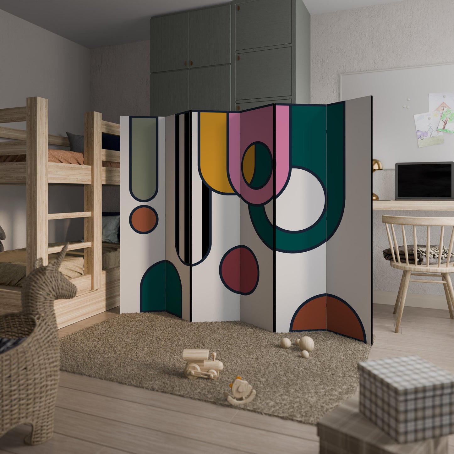 COOL STORY Decorative 6-Panel Room Divider