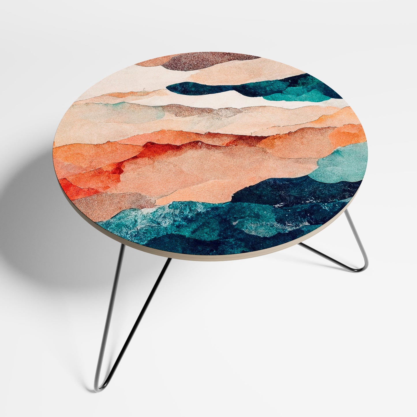 ABSTRACT LANDSCAPE Small Coffee Table