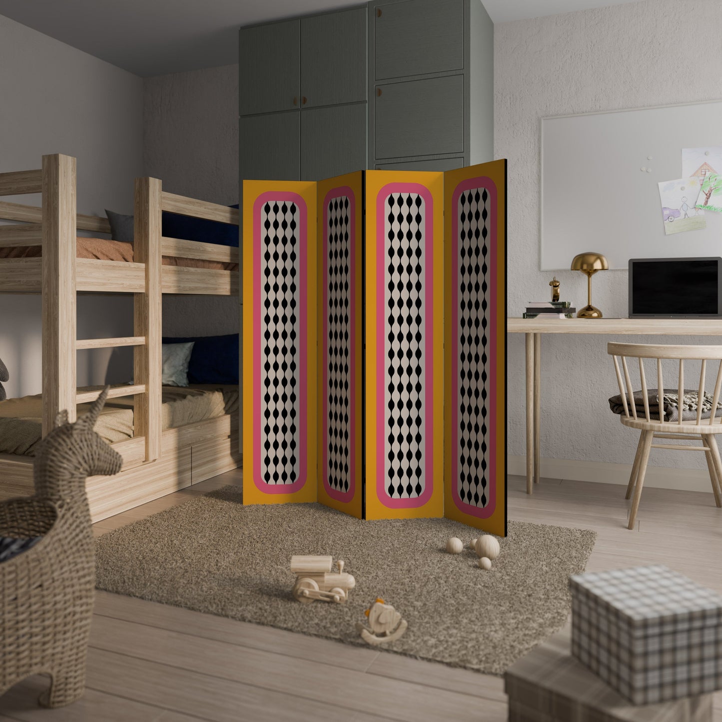 TEARS IN HEAVEN Decorative 4-Panel Room Divider