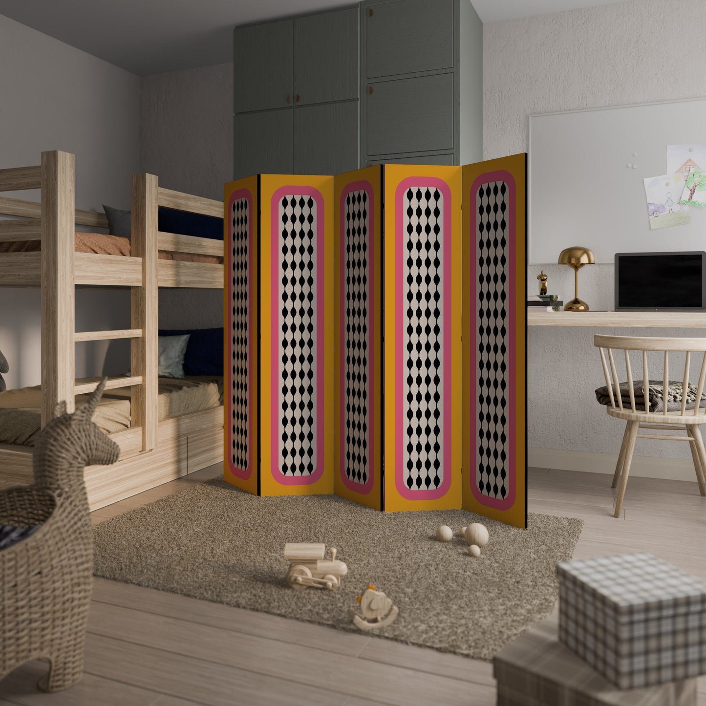 TEARS IN HEAVEN Decorative 5-Panel Room Divider