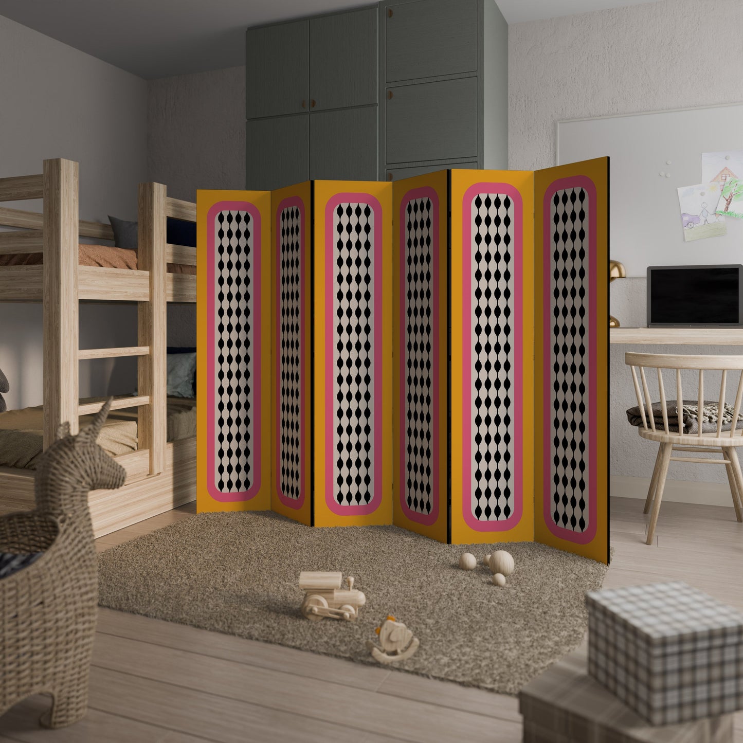 TEARS IN HEAVEN Decorative 6-Panel Room Divider