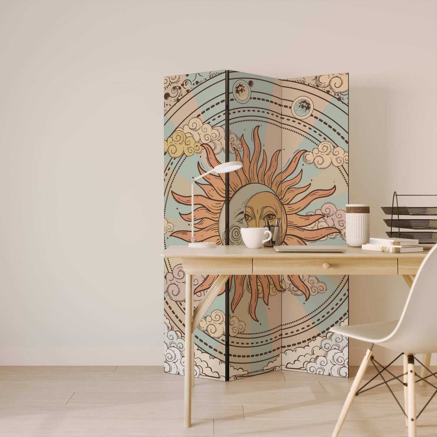 MYSTICAL STRUCTURE Decorative 3-Panel Room Divider