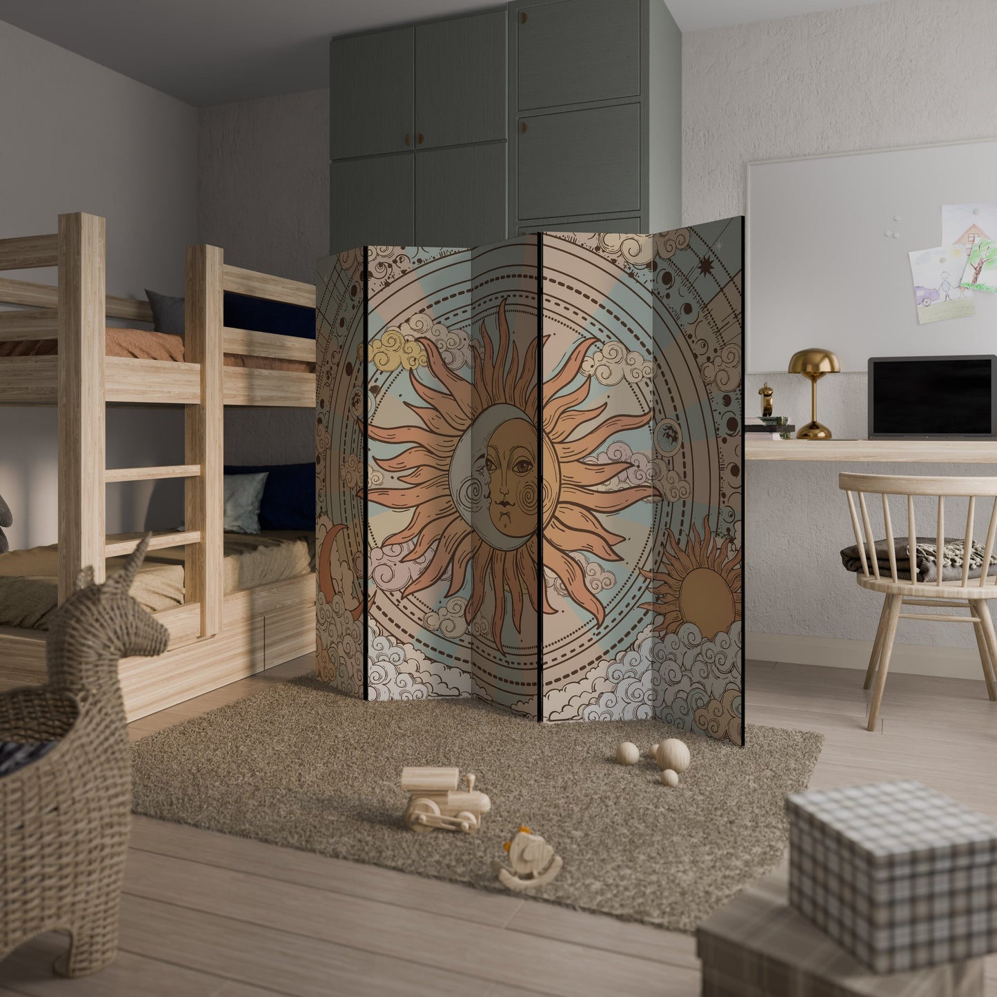 MYSTICAL STRUCTURE Decorative 5-Panel Room Divider