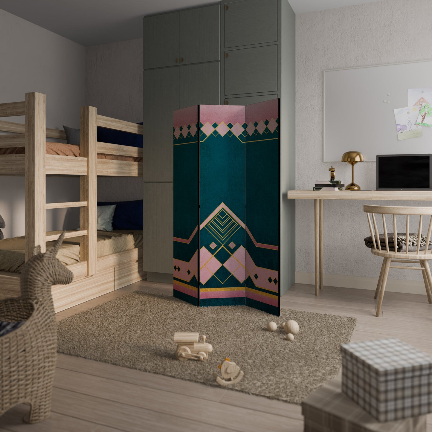 ROYAL COMPOSITION Dekorativ rumsavdelare med 3 paneler
