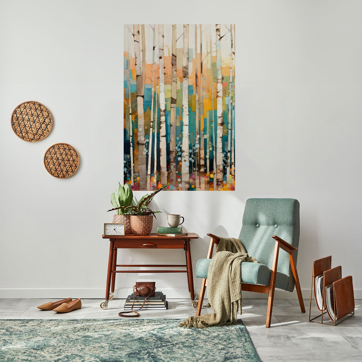 BIRCH KALEIDOSCOPE Peel and Stick Vertical Poster