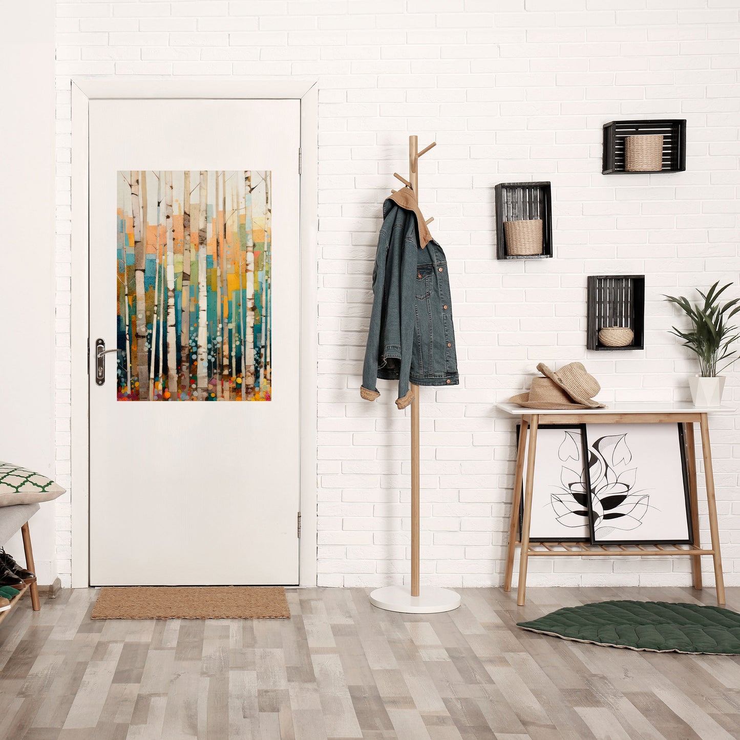 BIRCH KALEIDOSCOPE Peel and Stick Vertical Poster