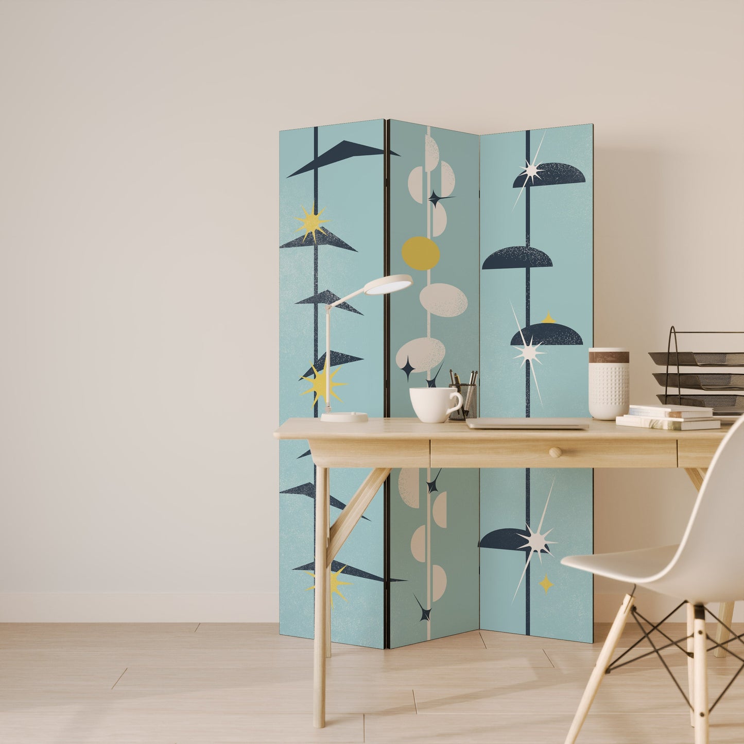 PATHS TO HAPPINESS Decorative 3-Panel Room Divider