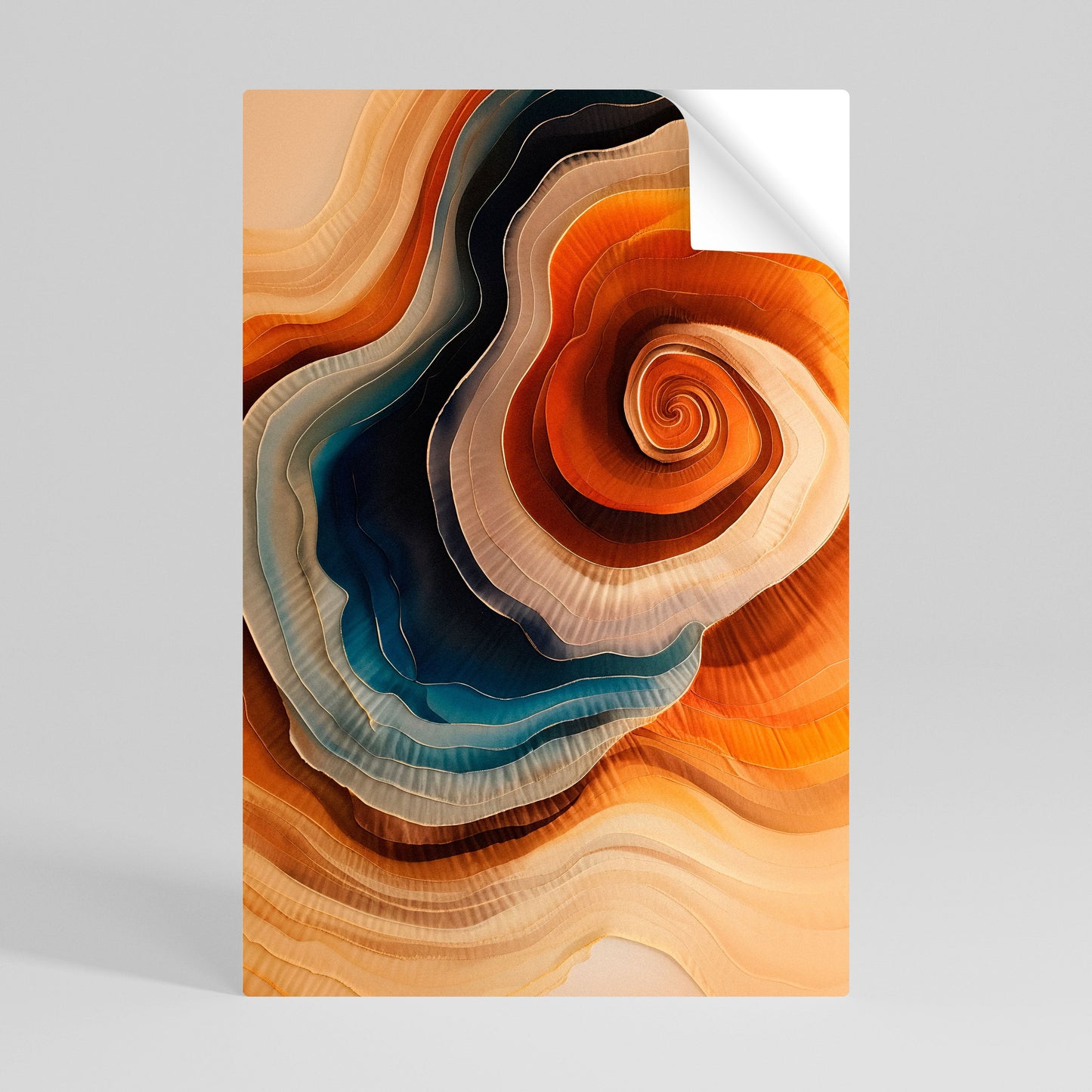 SPIRALING DREAMSCAPE vertikal poster med självhäftande text
