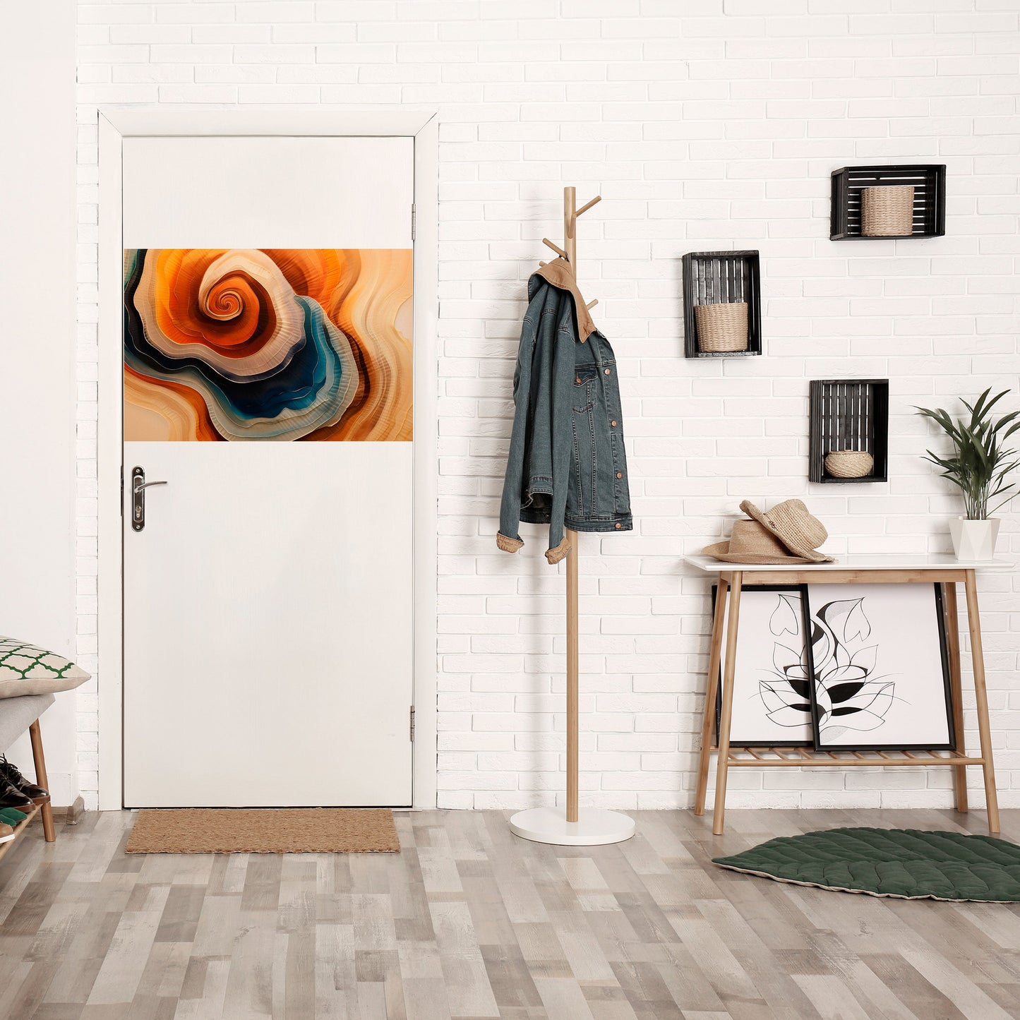 SPIRALING DREAMSCAPE Peel and Stick Horizontal Poster