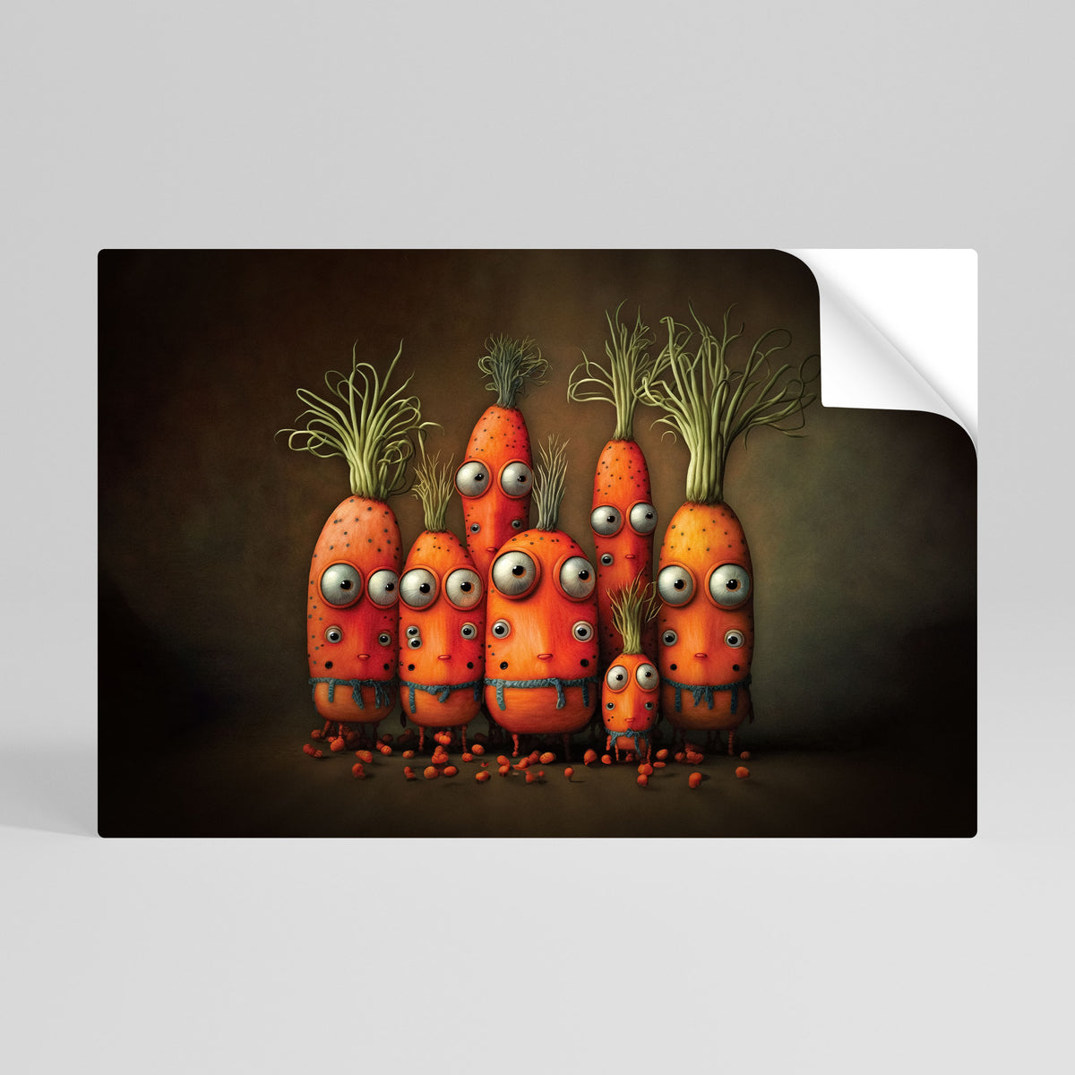 CUTE OR SCARY Självhäftande Horisontell Poster