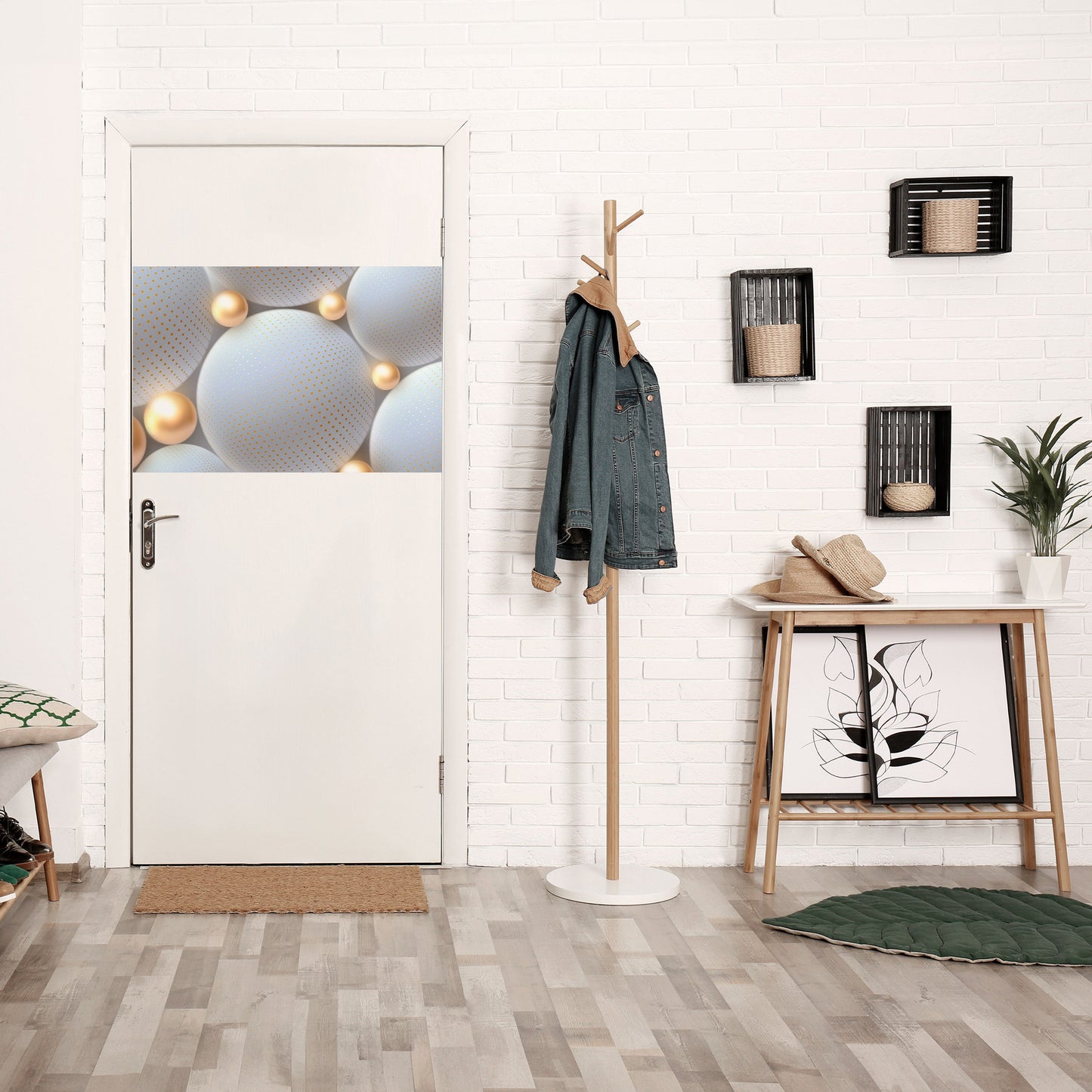 LUMINOUS SPHERICAL HARMONY Peel and Stick Horizontal Poster