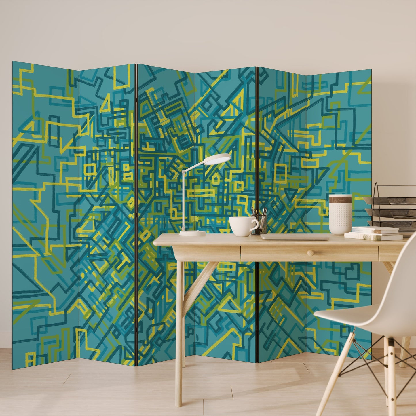 NOSTALGIC MEMORIES Decorative 6-Panel Room Divider