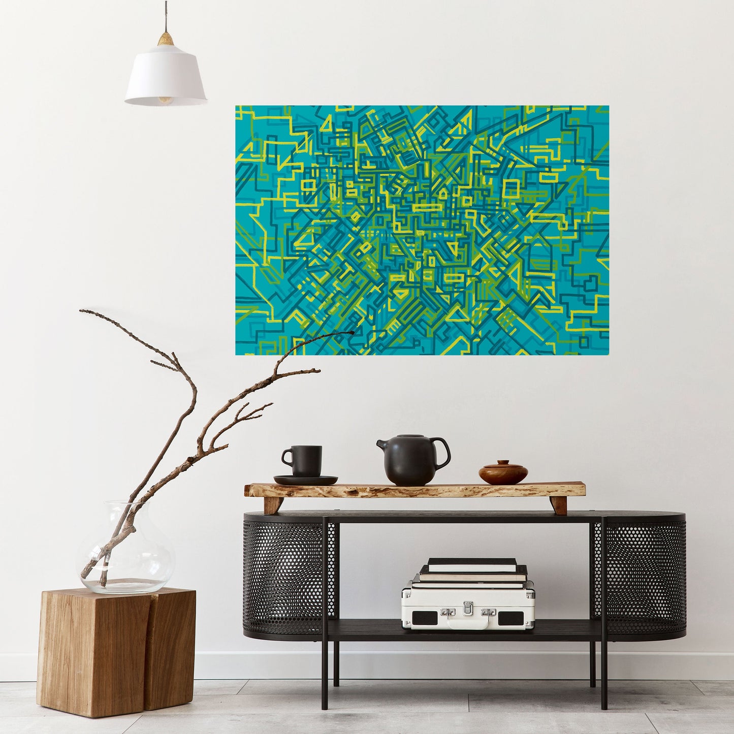 NOSTALGIC MEMORIES Peel and Stick Horizontal Poster