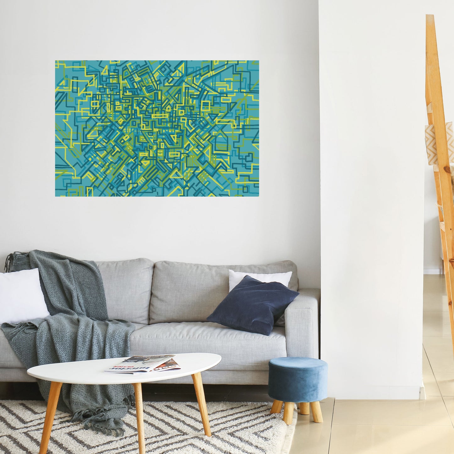 NOSTALGIC MEMORIES Peel and Stick Horizontal Poster