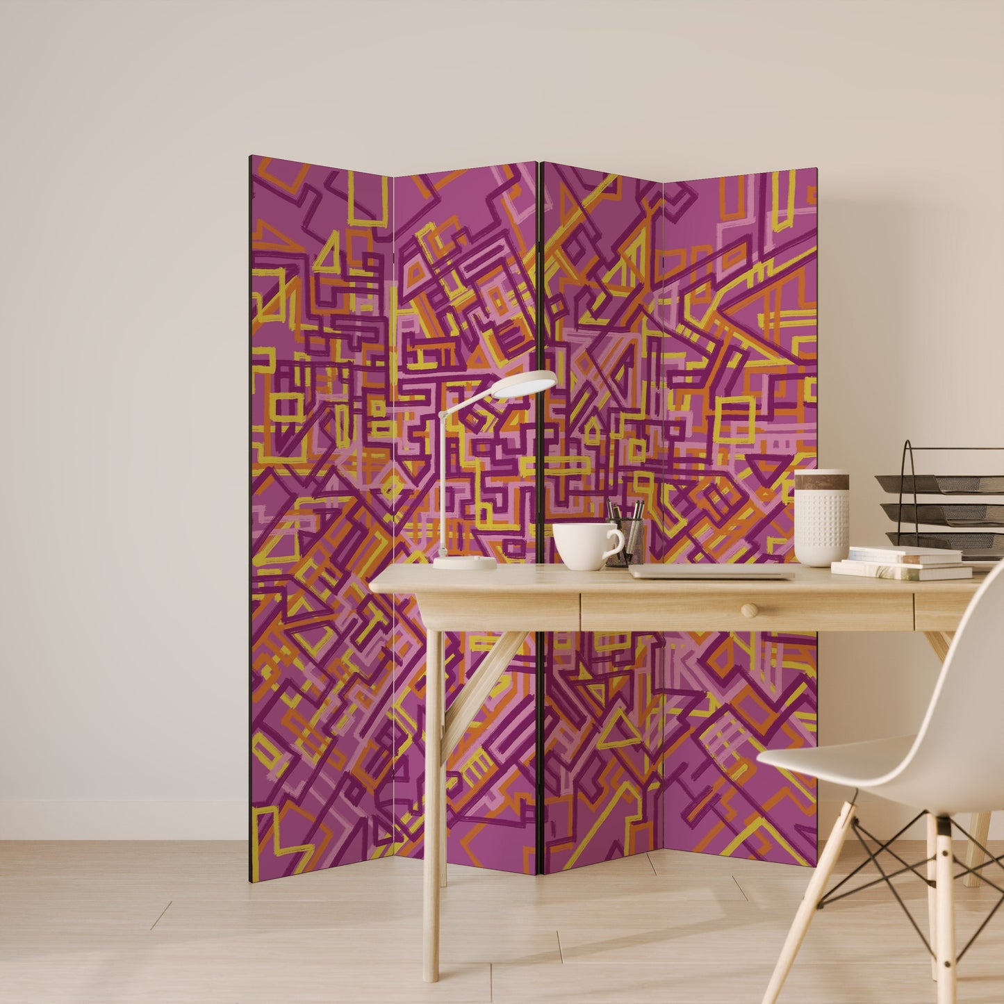 LOVELY MEMORIES Decorative 4-Panel Room Divider