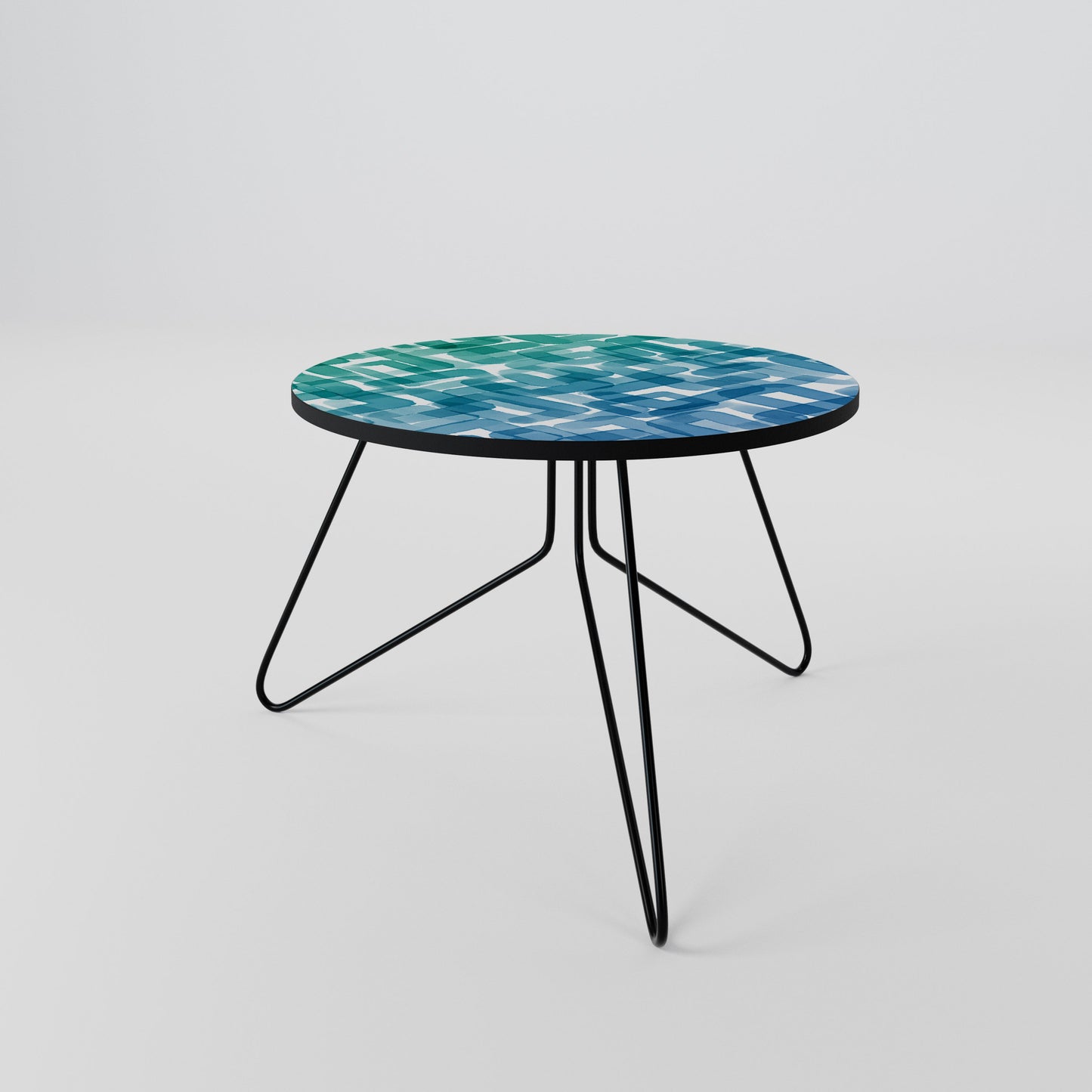 TURQUOISE RECTANGLES Coffee Table 60
