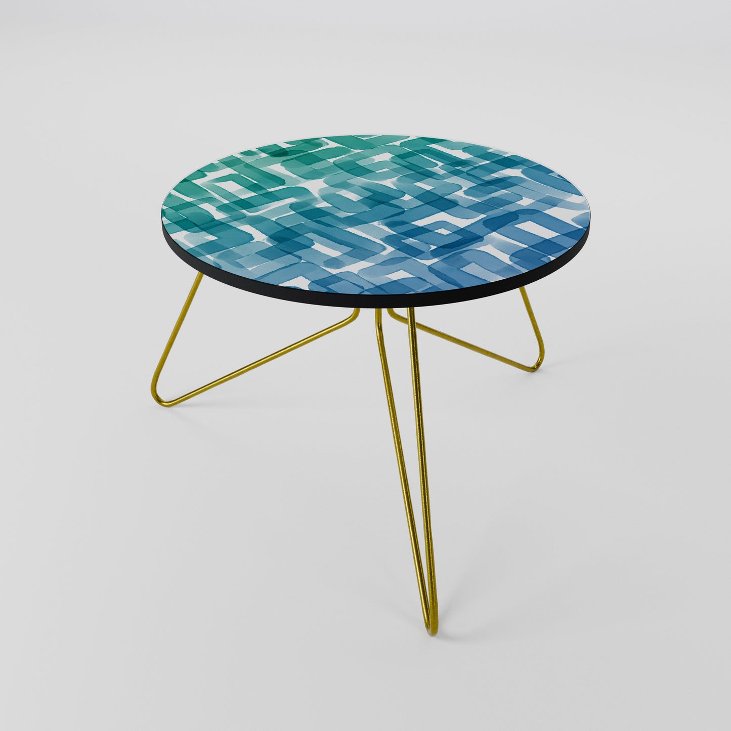 TURQUOISE RECTANGLES Coffee Table 60