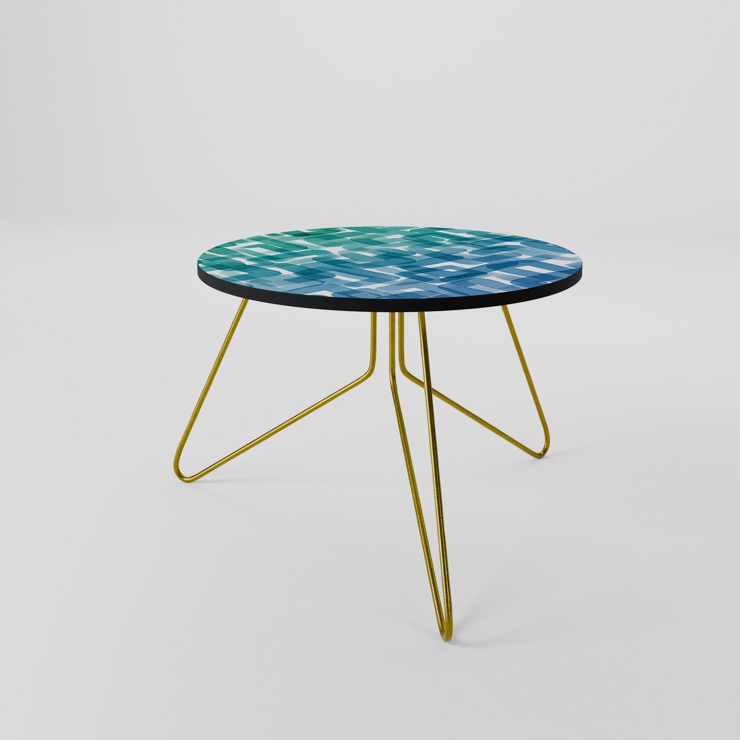 TURQUOISE RECTANGLES Coffee Table 60