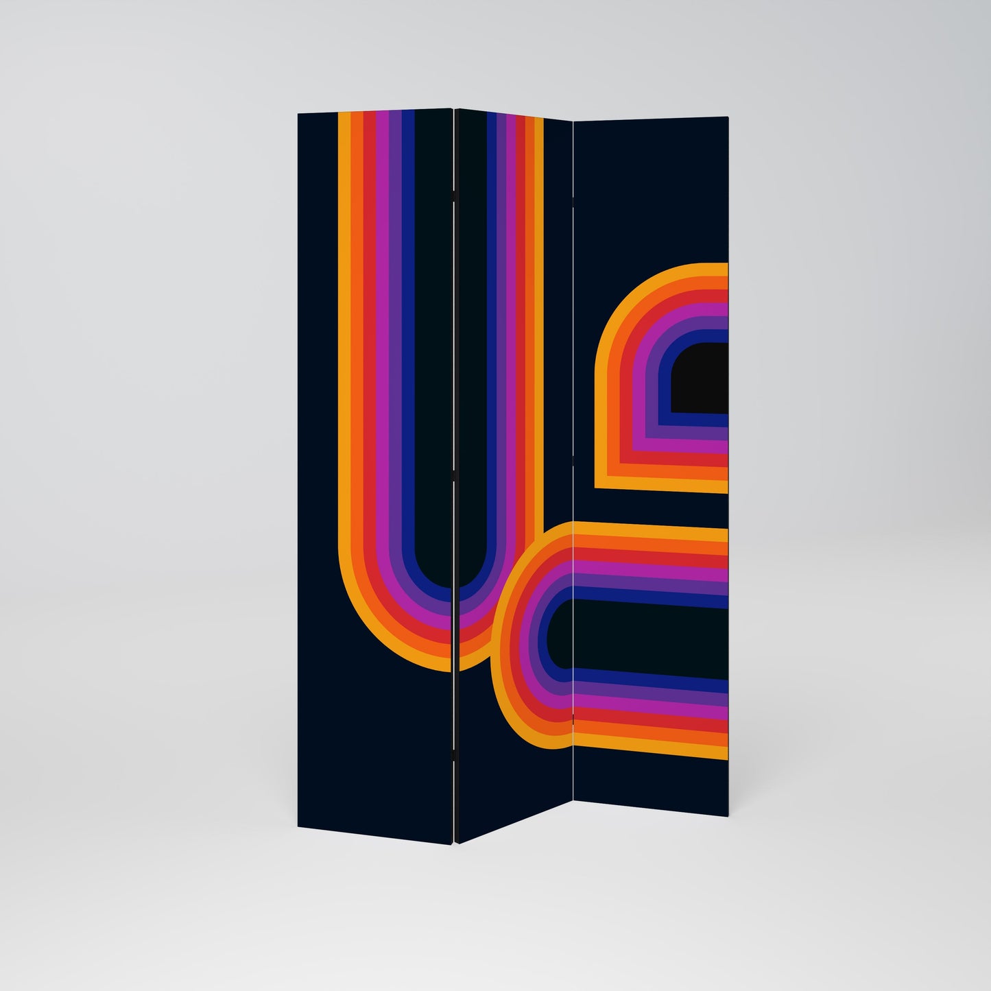BLINDED BY THE LIGHTS Decorative 3-Panel Room Divider