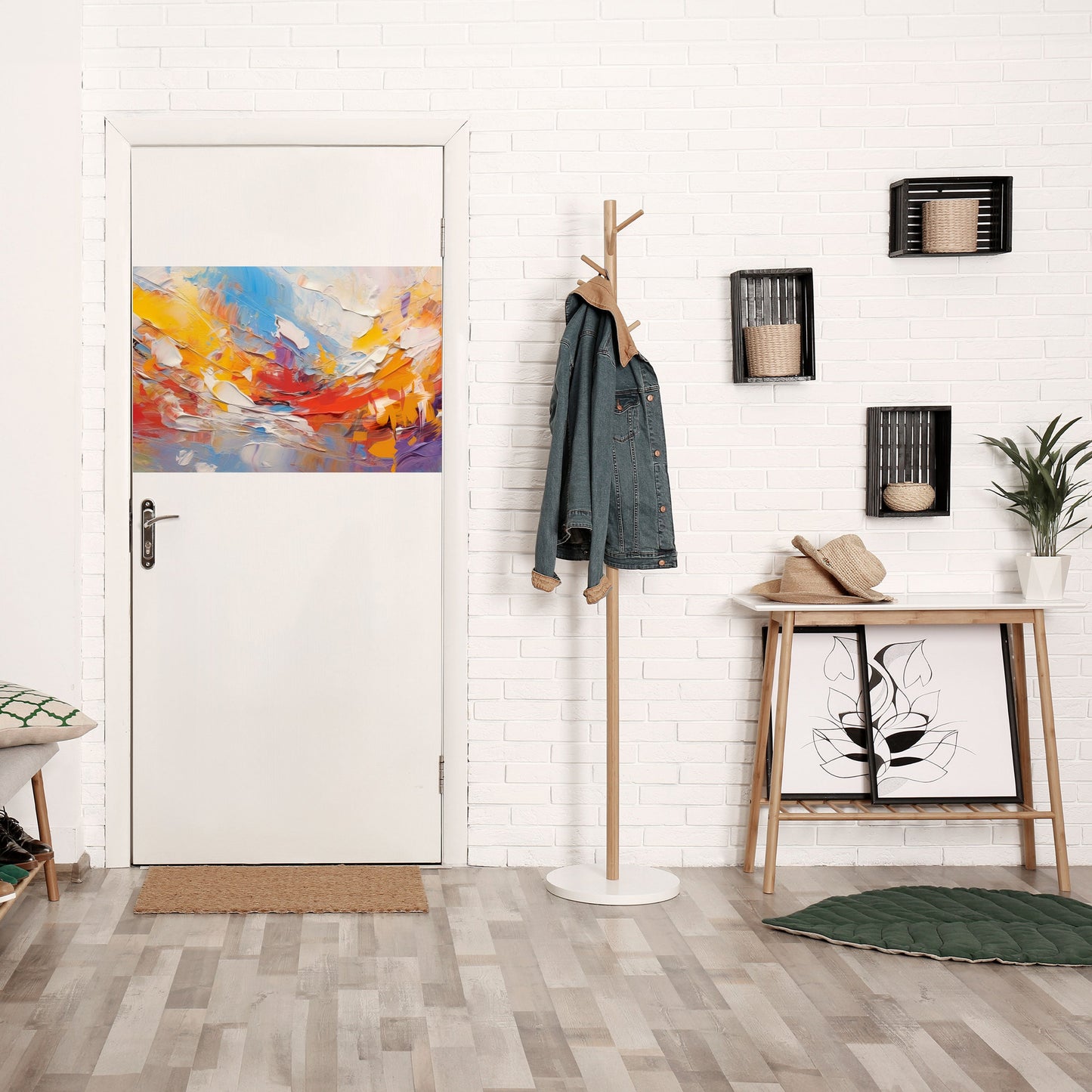 FÄRGGLAD REVERIE Horisontell Poster med självhäftande text