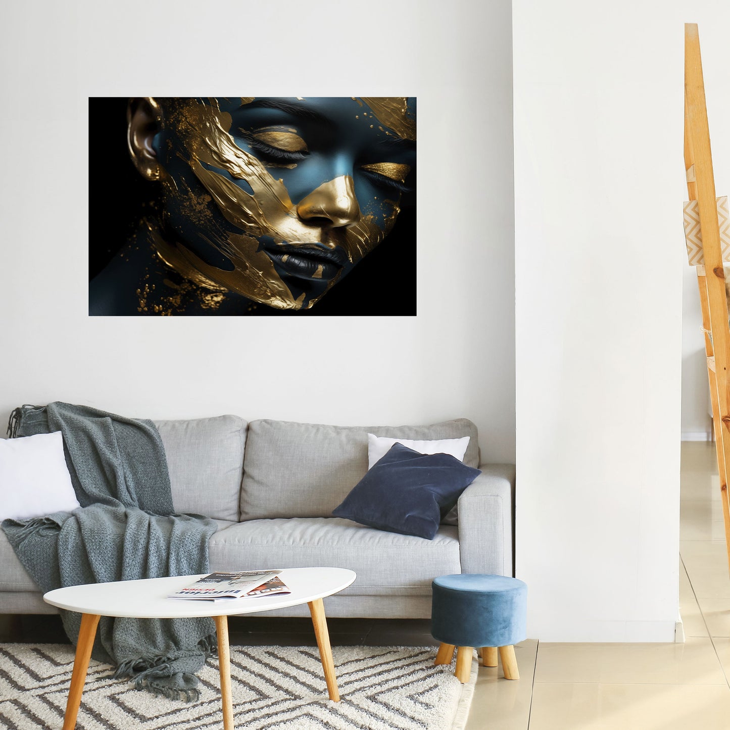 GILDED GRACE horisontell poster med självhäftande motiv