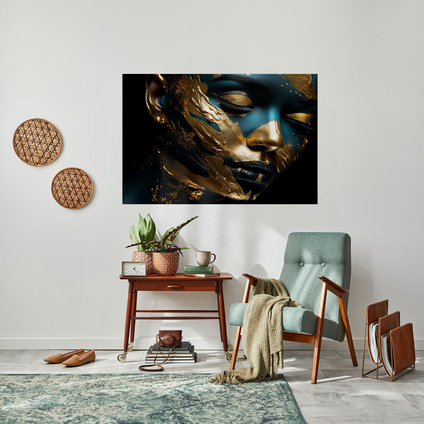 GILDED GRACE horisontell poster med självhäftande motiv
