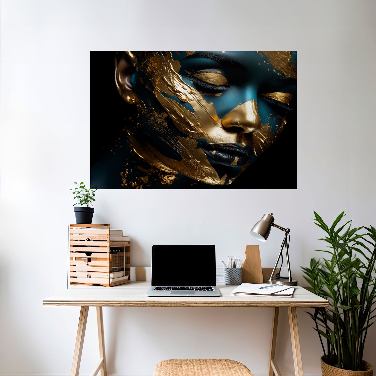 GILDED GRACE horisontell poster med självhäftande motiv