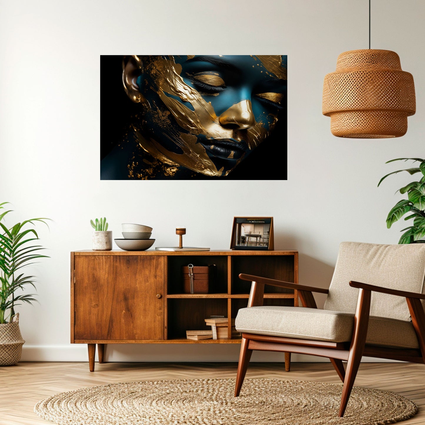 GILDED GRACE horisontell poster med självhäftande motiv